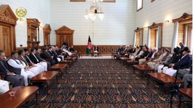 اجماع رهبران سیاسی افغان برای حمایت  از برنامه صلح با طالبان